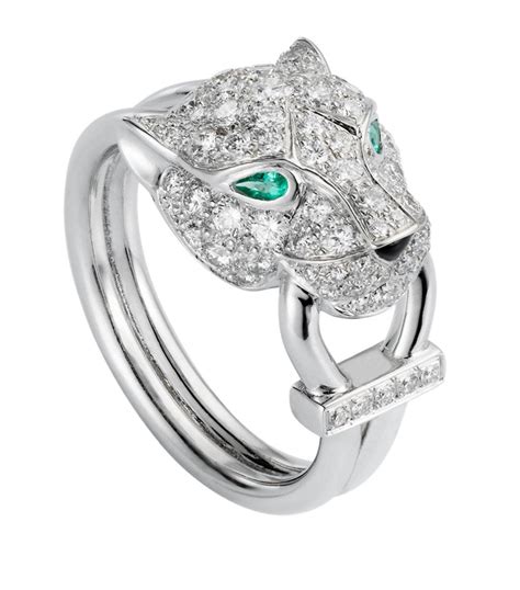 cartier panther ring ebay|cartier panthere ring white gold.